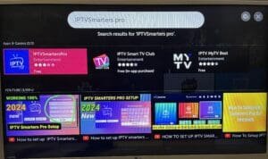 step 2 iptv smarters pro installation on LG tv