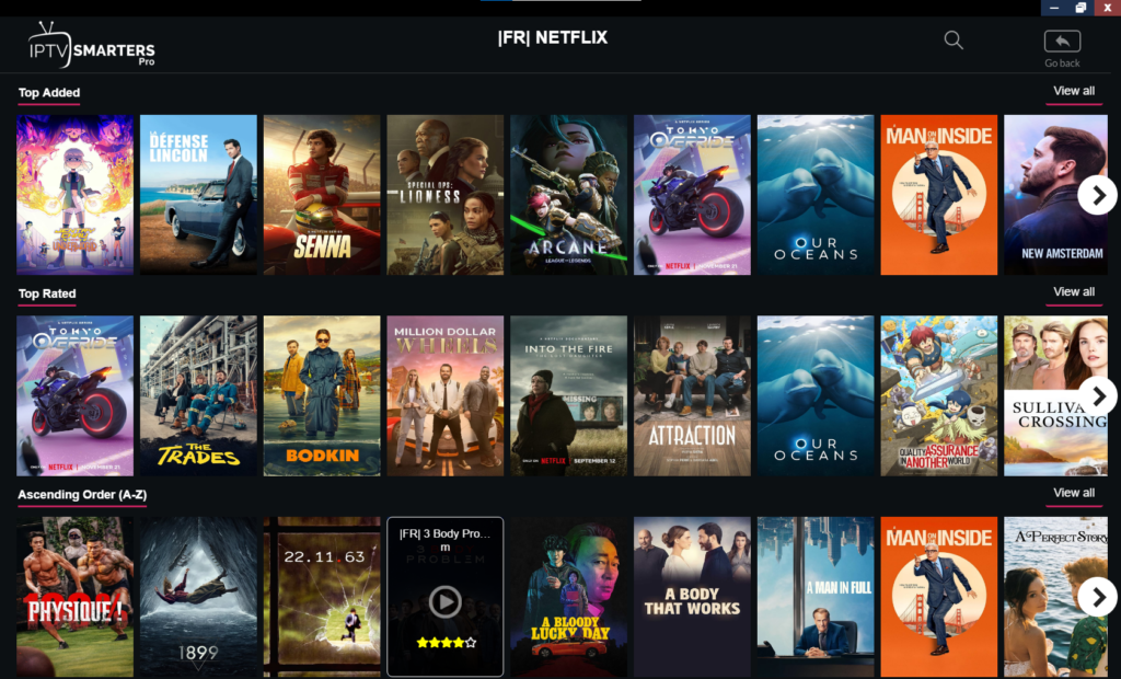 ottplayer with iptv smarters pro