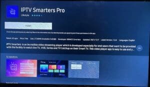 iptv smarters pro installation on samsung tv step 3